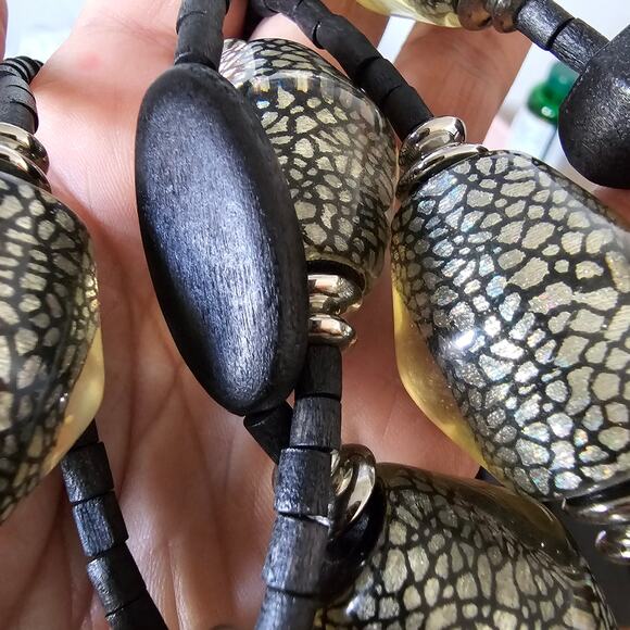 Chico's Statement Chunky Bead Necklace - Picture 4 of 4